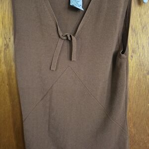 Sag Harbor Brown Knit Top